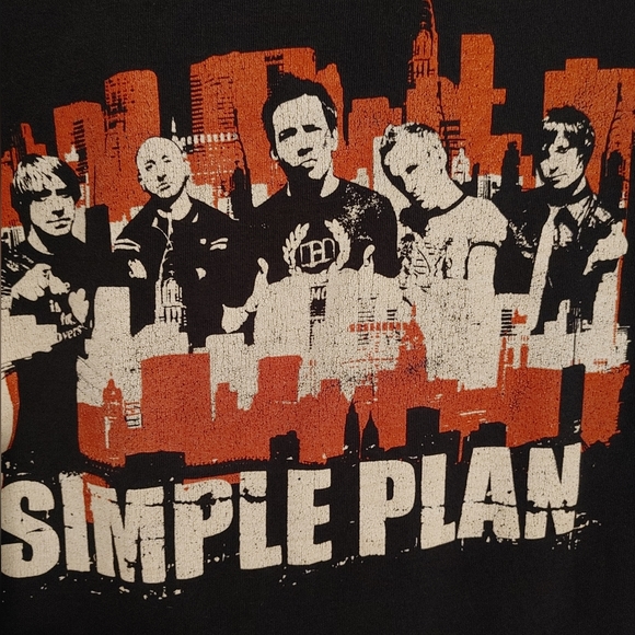 Simple Plan Tour Shirt 2005 American Concert Tee size small Pop Punk Rock - Picture 4 of 5